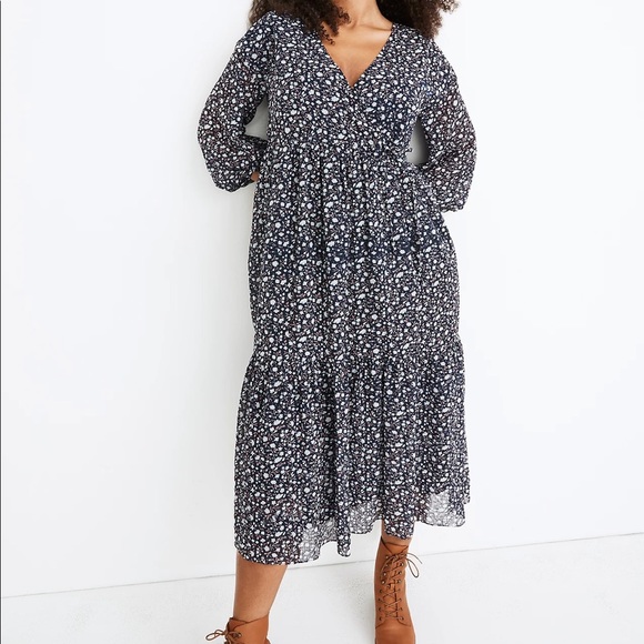 Tie-Waist Midi Dress in Harvest Vine - Picture 6 of 8